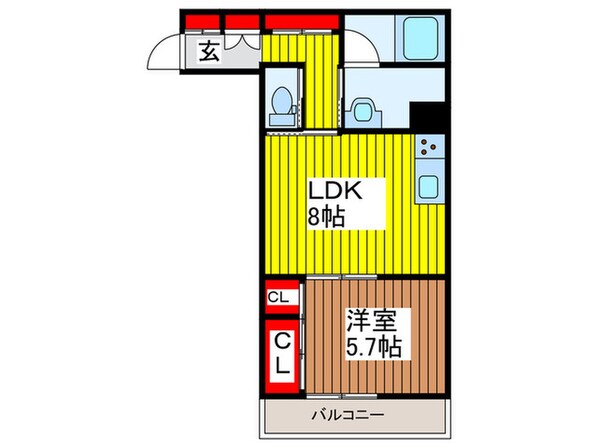 クレストタウン新都心の物件間取画像